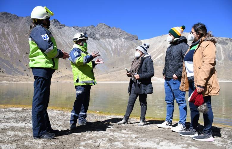 Continúan operativo de invierno en el Nevado de Toluca ante aumento de visitantes