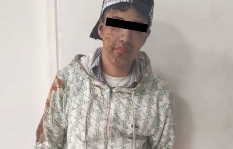 Detiene policía de Ecatepec a sujeto con brazalete por robo con violencia