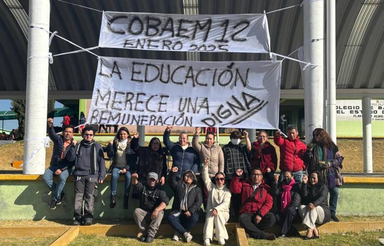 Declaran paro trabajadores del Cobaem  por falta de pagos