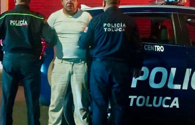 Detienen policías de Toluca a sujeto que robó bolso y fue exhibido en video