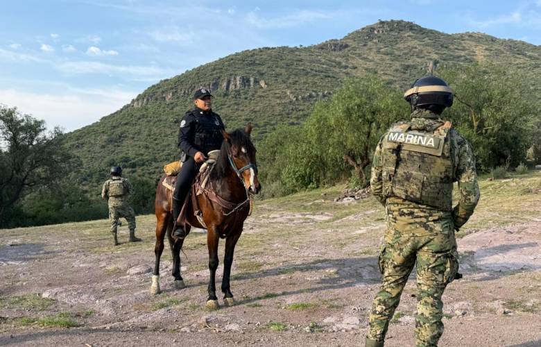 Refuerzan vigilancia en Sierra de Guadalupe con operativo conjunto de Caballería y Marina