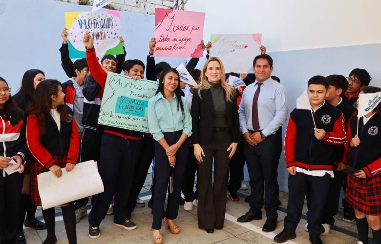 Huixquilucan equipa y rehabilita Telesecundaria con Acción por la Educación 