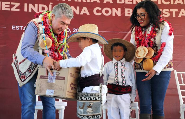 Reciben más de 2 mil infantes del EdoMéx canastas alimentarias del programa Niñez Indígena con Bienestar