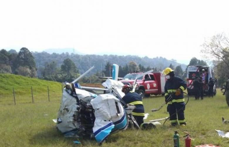 Se desploma aeronave en Valle de Bravo, deja un fallecido y tres lesionados 