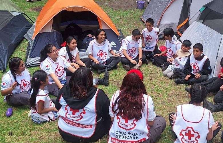 Realiza Cruz Roja Estado de México el Campamento Regional de Juventud 2024