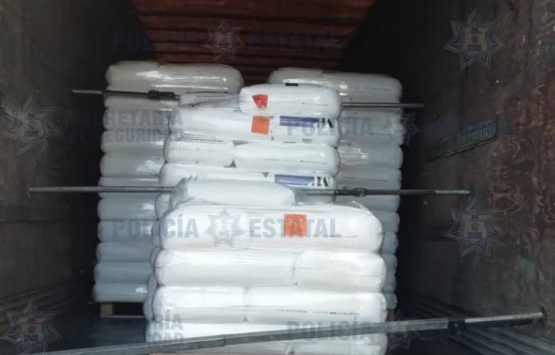Encuentra caja seca reportada como robada con mercancía de 600 mil pesos: SS