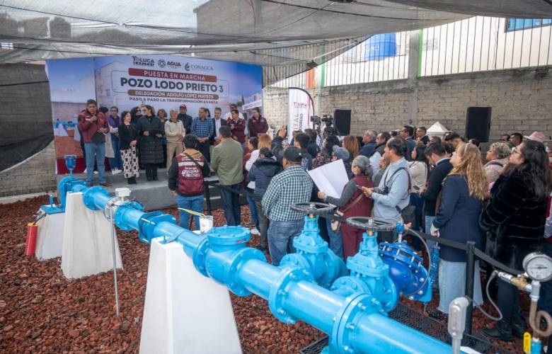 Entrega Toluca nuevo pozo de agua que beneficiará a más de 30 mil habitantes