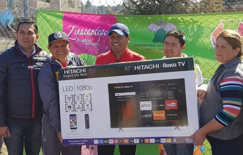 Entrega pantallas y material de construcción a telebachillerato de raíces