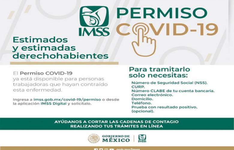 IMSS facilitará incapacidades a trabajadores con síntomas de COVID-19