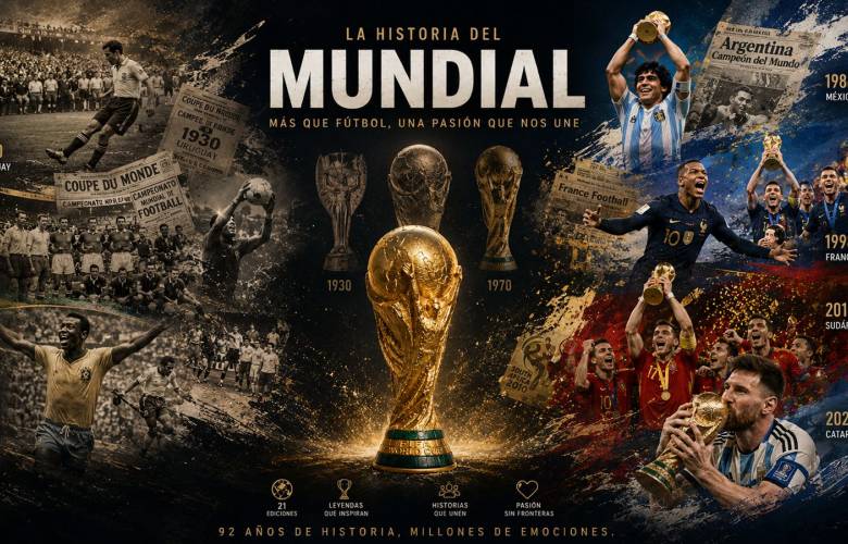 Historia de la Copa Mundial de la FIFA: del primer sueño en 1930 al Mundial más grande en 2026.