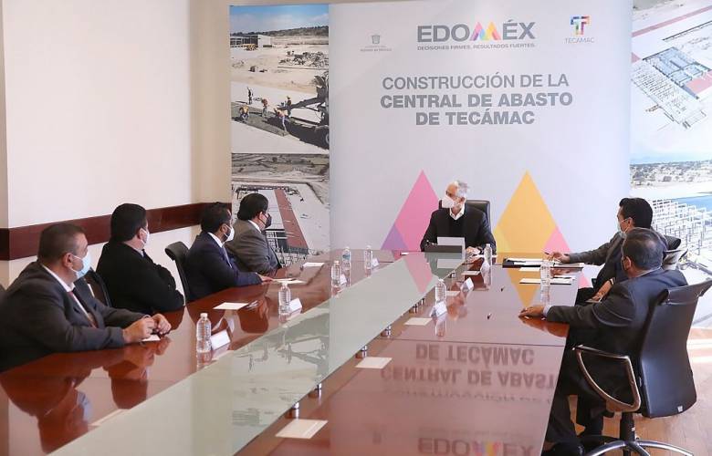Alfredo del Mazo se reúne con inversionistas del proyecto de construcción de la Central de Abasto de Tecámac 
