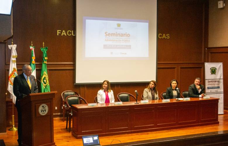 Inicia el Seminario Retos y Perspectivas para la Administración Pública en el Estado de México, en la UAEMex
