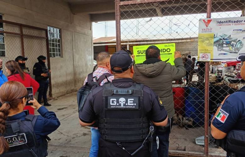 Mantiene Ricardo Moreno operativos para liberar espacios públicos y garantizar la movilidad de personas y vehículos