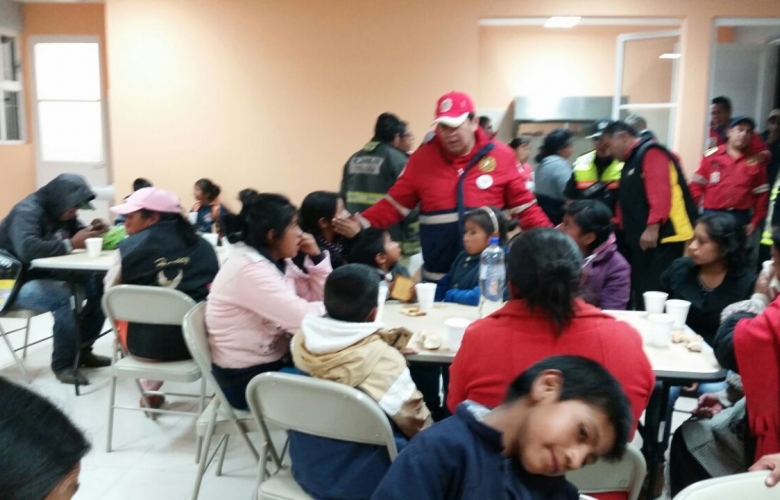 Instaló h. ayuntamiento albergues en san carlos autopan