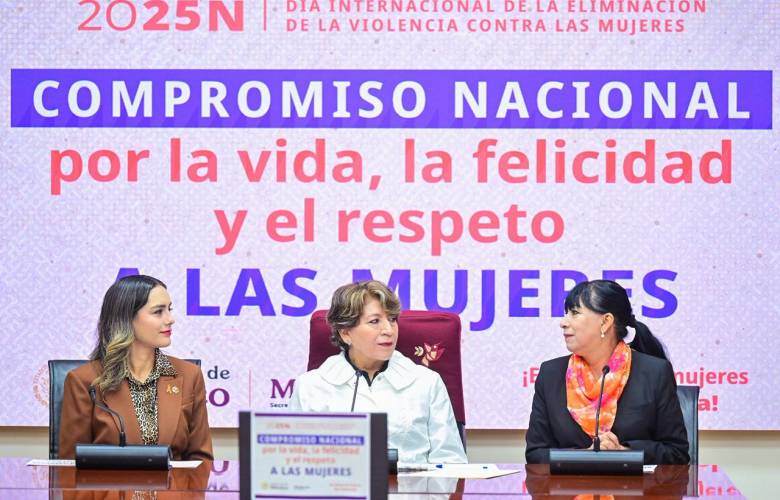 Gobierno de Delfina Gómez a la cabeza en agenda nacional contra la violencia de género