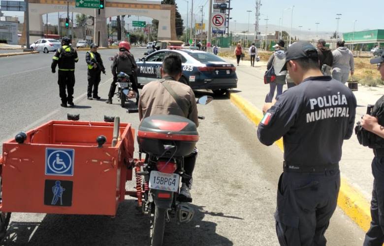 Mantiene Zinacantepec Operativo Pegaso para inhibir delincuentes en motocicletas 