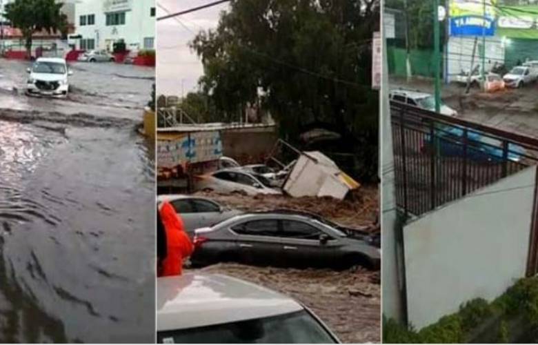 Arrasa el agua y mueren dos personas por inundaciones en Ecatepec