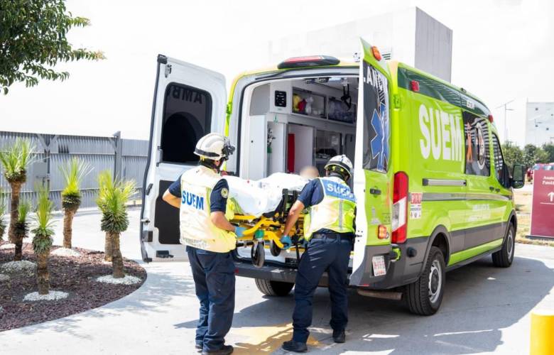 Activa Gobierno del Edomex Código Quemados en atención a un paciente en Toluca con quemaduras en el rostro