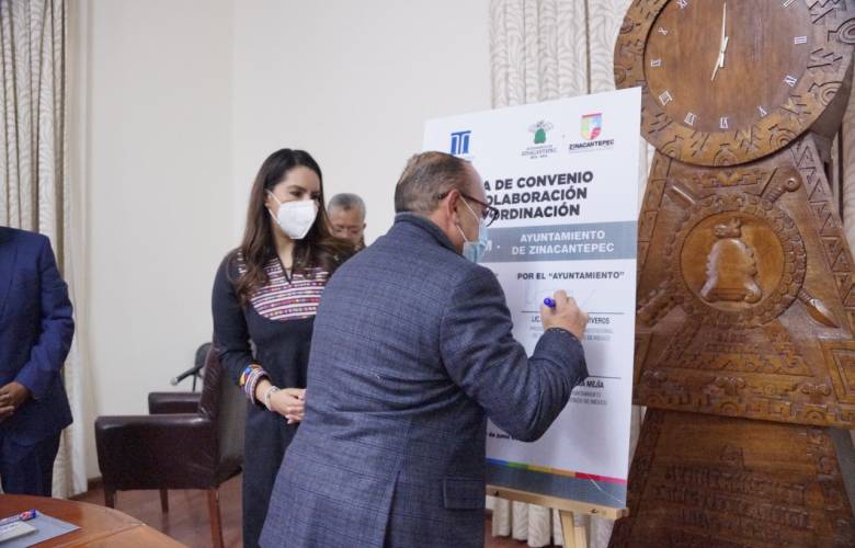  Firman Zinacantepec y TRIJAEM convenio de colaboración para uso del Tribunal Electrónico