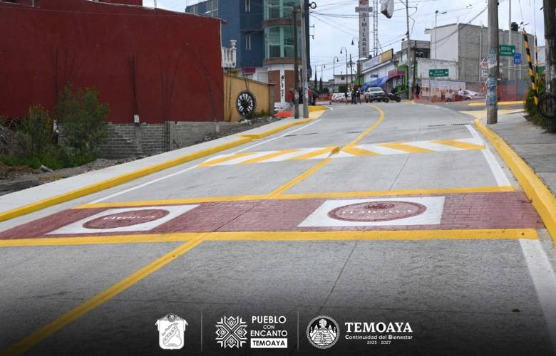 Inaugura Temoaya pavimentación con concreto hidráulico en carretera Temoaya–Jiquipilco