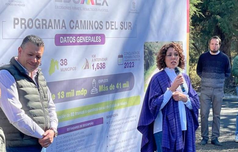 Entrega GEM rehabilitación de caminos en beneficio de las y los mexiquenses 