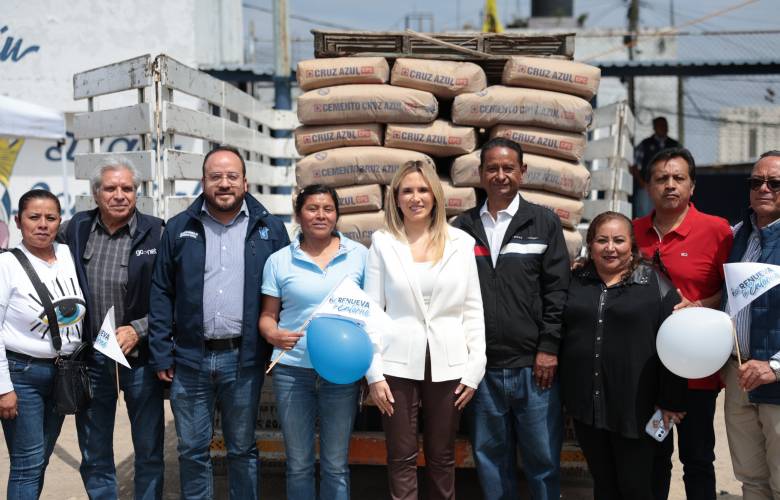 Huixquilucan entrega materiales a comunidades para mejorar el entorno 