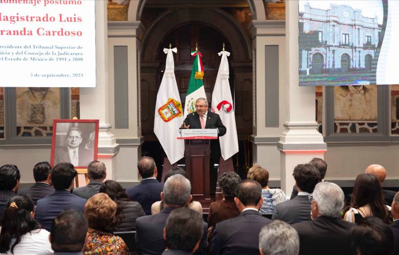 PJEdomex rindió homenaje póstumo a Luis Miranda Cardoso