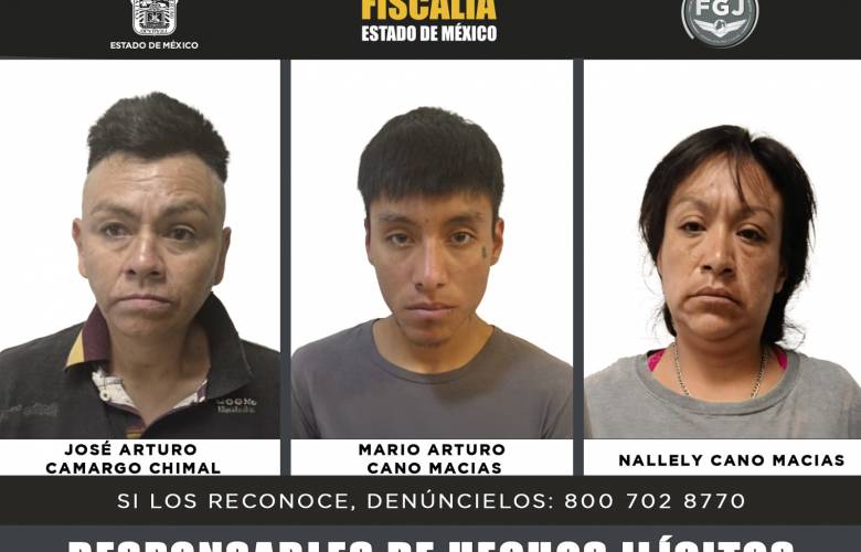 Sentencian a 47 años de prisión a tres implicados en homicidio calificado