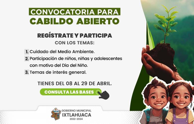 Convoca gobierno de Ixtlahuaca a Cabildo abierto para atender retos ambientales 
