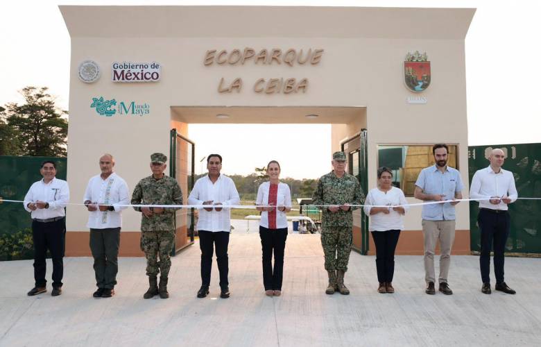 Inaugura Sheinbaum Ecoparque “La Ceiba” y reafirma defensa de la soberanía nacional