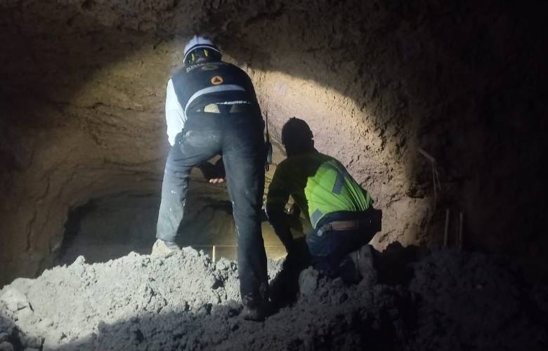 Mantienen operativo intensivo para rescatar a cuatro mineros atrapados en Sinaloa