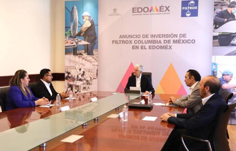 Anuncia Alfredo del Mazo inversión de Filtrox para fortalecer planta de Tlalnepantla