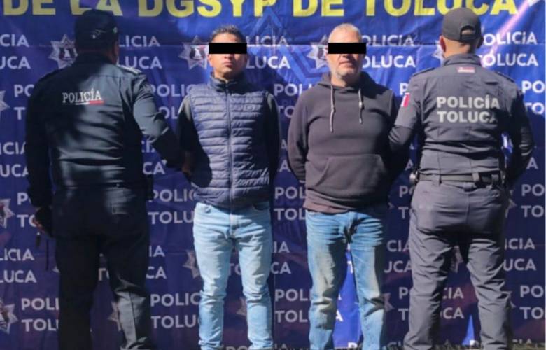 Detiene policía de Toluca a seis personas por robo, delitos contra la salud y homicidio calificado