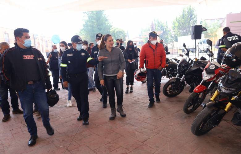 Subsidiará el gobierno de San Mateo Atenco equipos de protección para motociclistas 