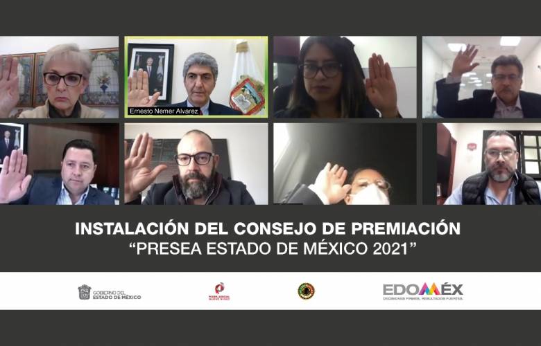 Instalan Consejo de Premiación de la Presea Estado De México 2021