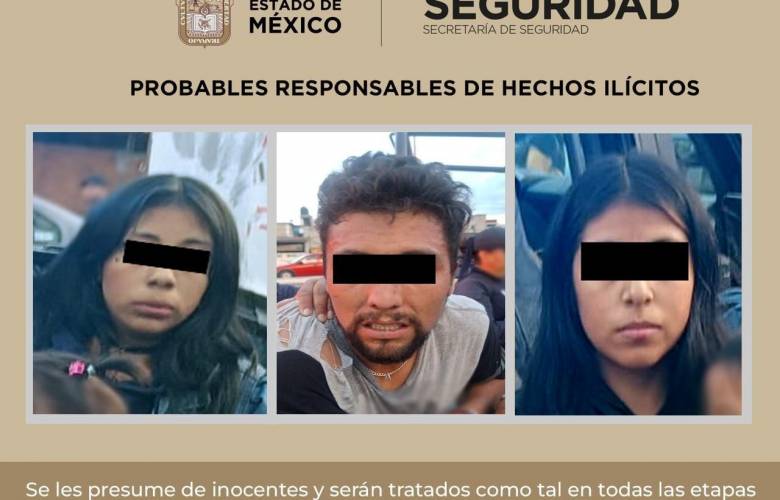 Finaliza persecución en Xonacatlán con tres detenidos y la recuperación de una unidad robada con violencia
