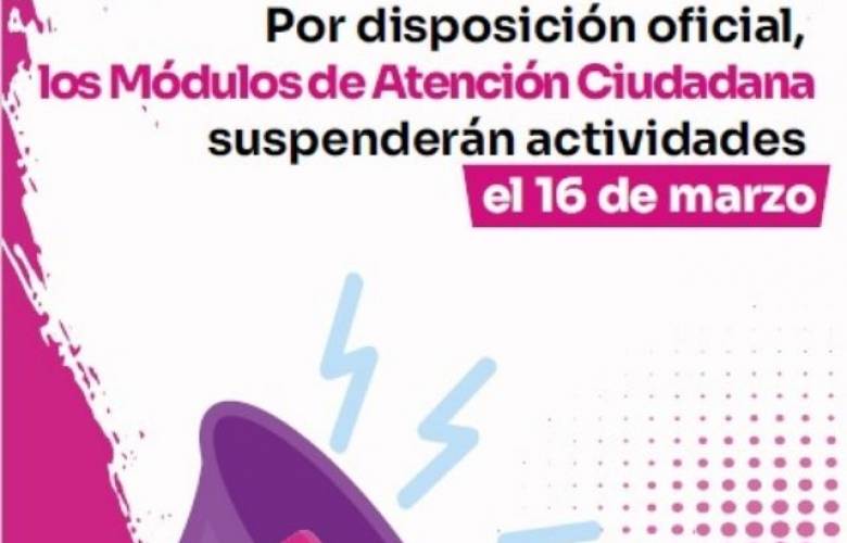 Suspenderá INE actividades en módulos de atención ciudadana el 16 de marzo