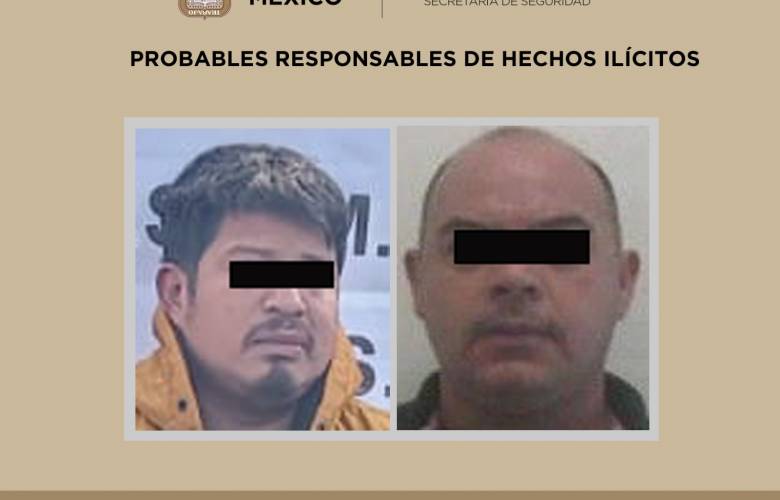 Detienen a Dos Sujetos Tras Asalto a Cajero Automático en el Edomex