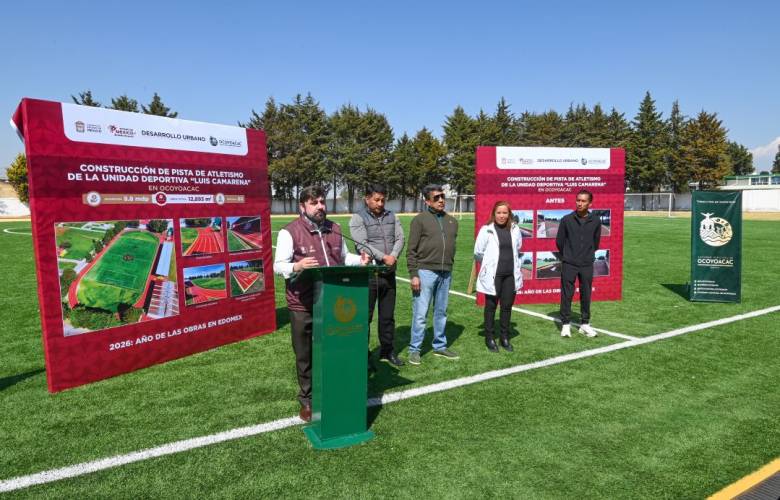 Gobernadora Delfina Gómez escucha y cumple con deportistas de Ocoyoacac