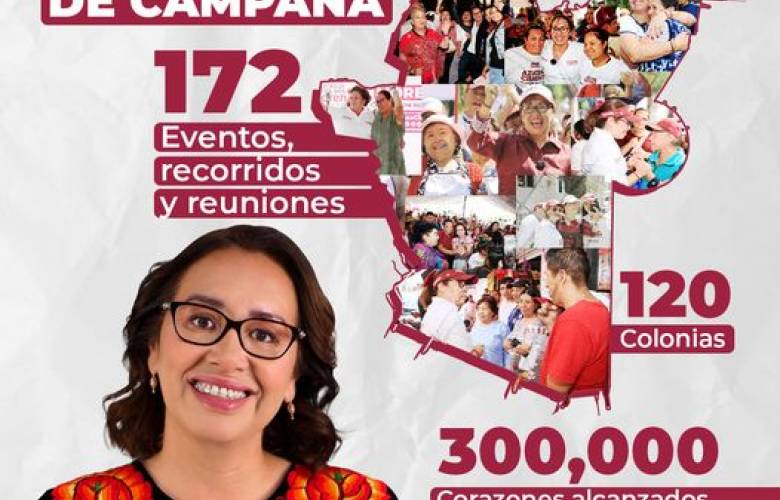 En campaña, Azucena Cisneros tocó 300 mil corazones en Ecatepec