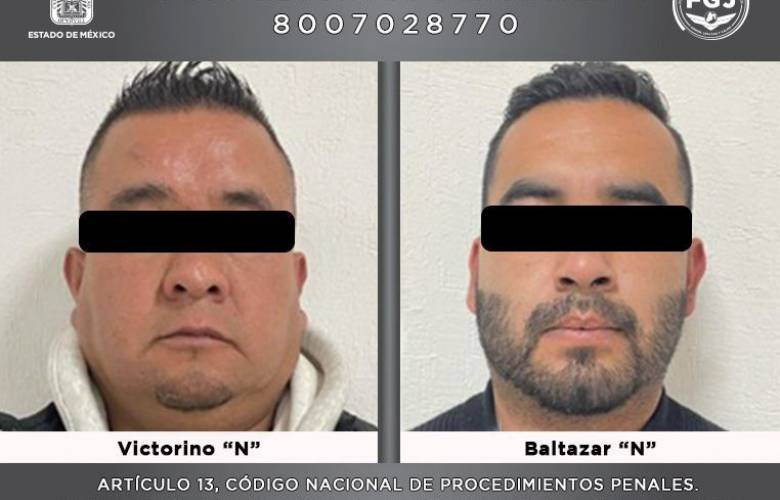 Detienen en Tenancingo a 2 presuntos integrantes de grupo delictivo, investigados por extorción 