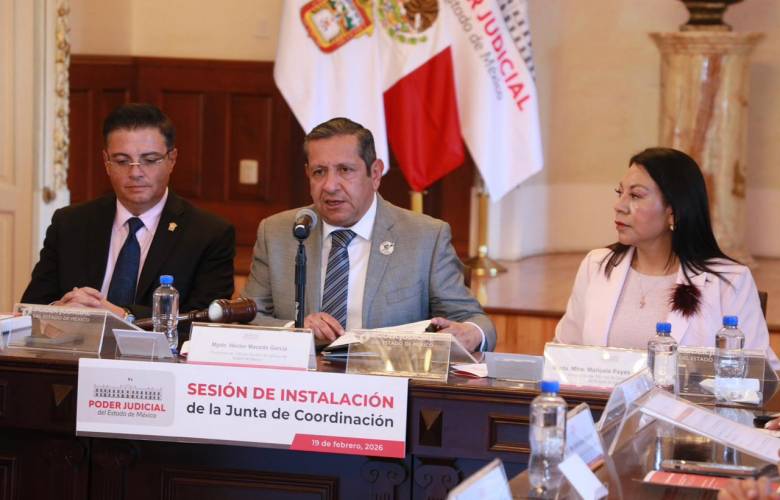 PJEdomex instala Junta de Coordinación, enlazará decisiones entre organismos