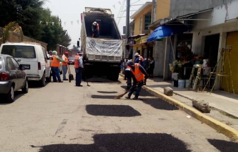 Realizan trabajos de mantenimiento en san pablo autopan