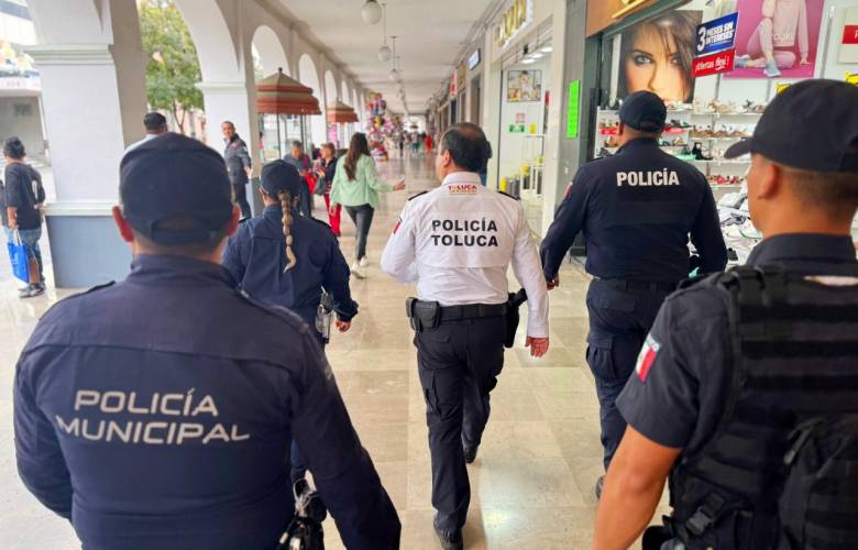 Refuerzan operativo contra motorratones y carteristas en Toluca
