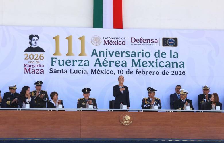 Acompaña Gobernadora Delfina Gómez a la Presidenta en el 111 Aniversario de la Fuerza Aérea Mexicana