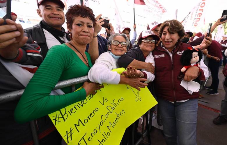 Las mujeres somos la fortaleza del cambio asegura Delfina Gómez en Tlalnepantla