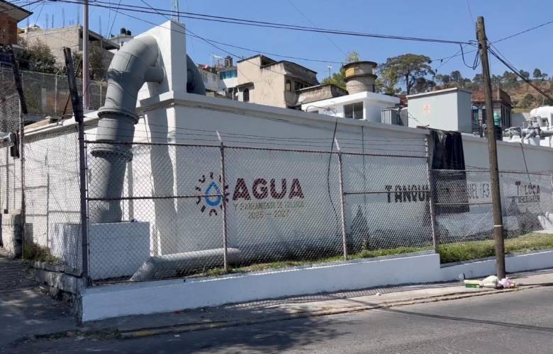 Realiza Gobierno de Toluca rehabilitación en Tanque San Miguel Apinahuizco