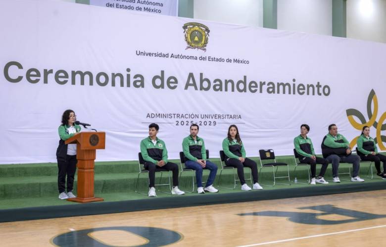 Abanderó la Rectora al representativo de la UAEMéx para los Campeonatos Nacionales ANUIES 2025