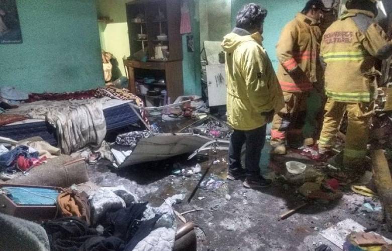 Deja explosión de material pirotécnico en Tultepec dos personas lesionadas