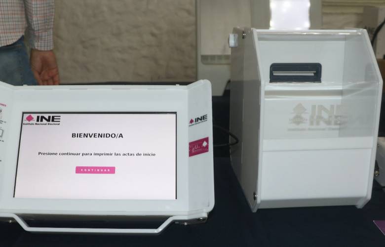 Presenta urna electrónica para elección de gubernatura 2023 